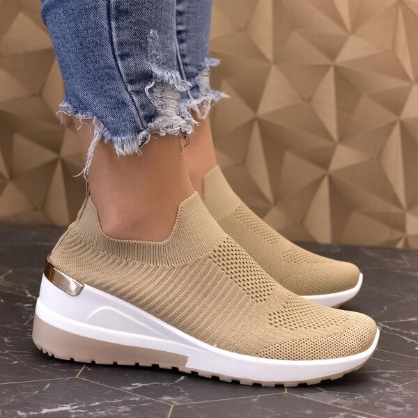 BOSIDO Dámske khaki tenisky DADA 32141471