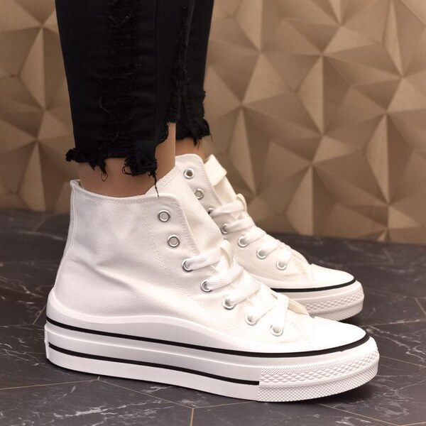 BOSIDO Dámske biele tenisky KARLA 32141470