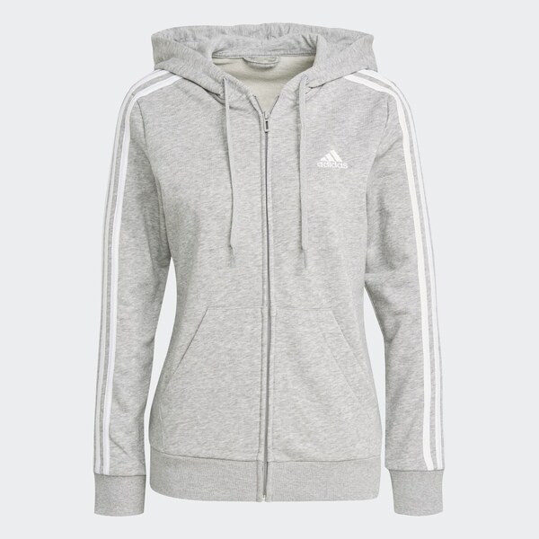Adidas Mikina skapucňou Essentials French Terry 3-Stripes Full-Zip 53605569