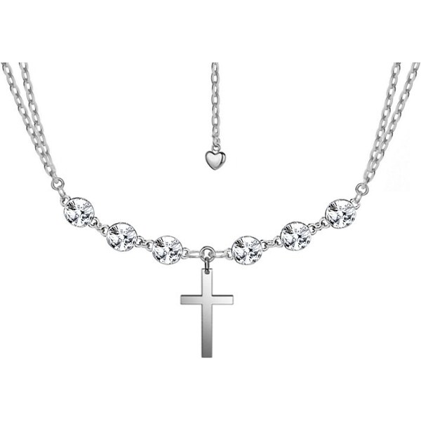 SWAROVSKI Elements Swarovski e. dámsky náhrdelník s krížikom Have 64956642