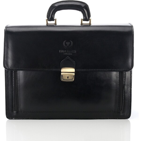 Paolo Peruzzi Pánska kožená aktovka | čierna N03-BL 32156877
