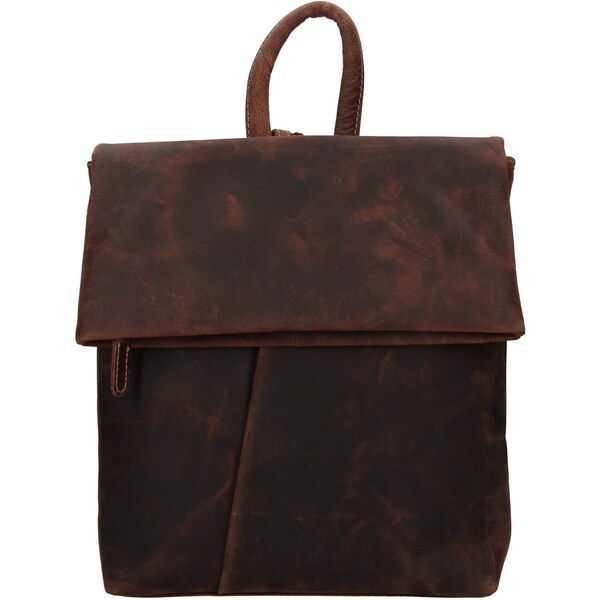 Kožený batoh HGL Town - hnedá 32157336