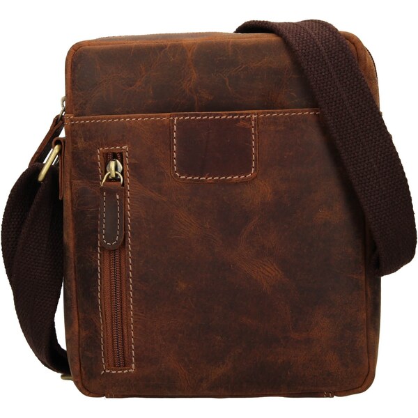 Pánska kožená taška cez rameno HGL Luis - koňak 32157338