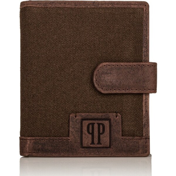 PAOLO PERUZZI Pánska kožená peňaženka s RFID | hnedá T-04-BR 32158257