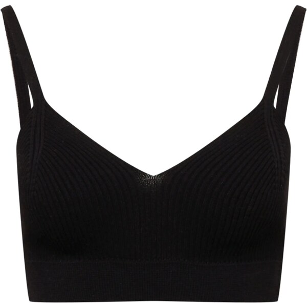 A LOT LESS Vyšívaný top Lola čierna 58463470