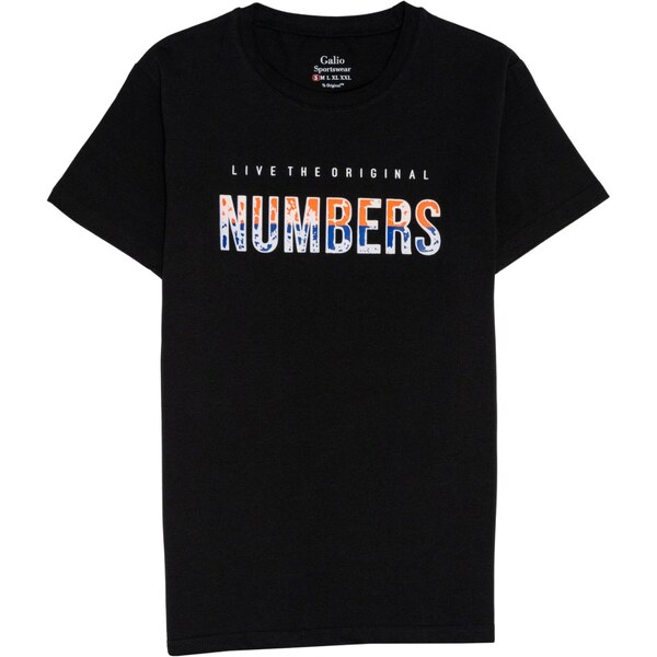 GALIO Numbers Black tričko 32190507