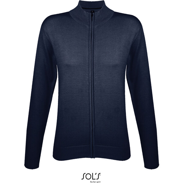 Dámská pletený svetr na zip Regular fit Sols 62676823