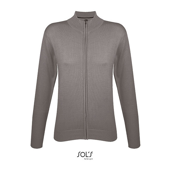 Dámská pletený svetr na zip Regular fit Sols 62676824