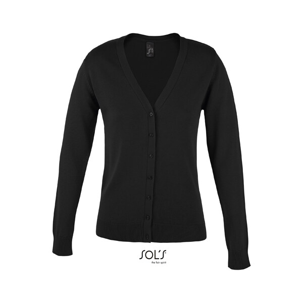 Dámský pletený cardigan Slim fit s výstřihem do V Sols 32444147