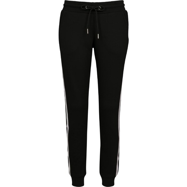 Urban Classics Womens College Contrast Sweatpants Black/White/Black 50637272