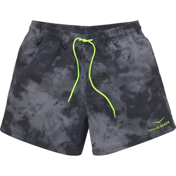 VENICE BEACH Plavecké šortky sivá / zelená / čierna 54230903