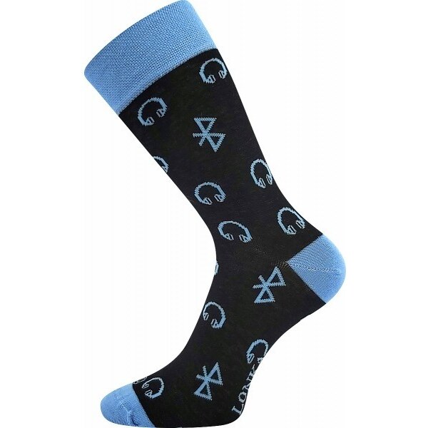 WOODOO SÓLO farebné veselé ponožky Lonka - BLUETOOTH - 1 pár 32251109