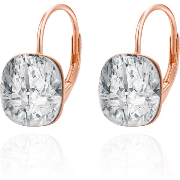 Beneto Štýlové bronzové náušnice so zirkónmi AGUC2670-ROSE 66590345