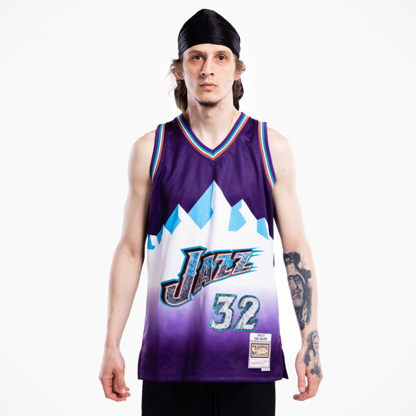 Mitchell & Ness 75th Anniversary Swingman Jersey Karl Malone Utah Jazz 66356179