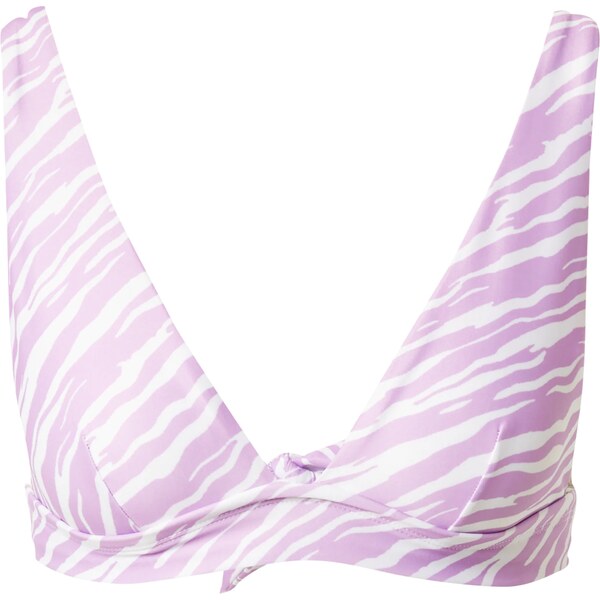 Hunkemöller Bikinový top svetlofialová / biela 63141935