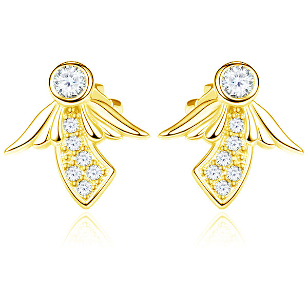 Olivie Strieborné náušnice na skrutku ZLATÝ ANJELIK 5906 32520725