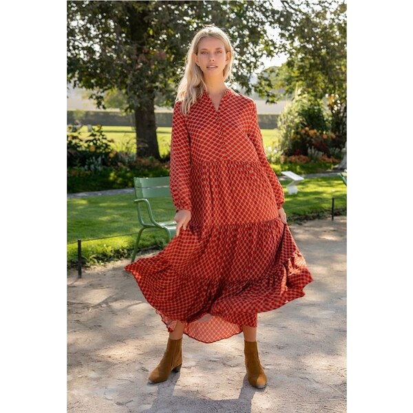 Last Queen Červené Dlhé Šaty 26537867