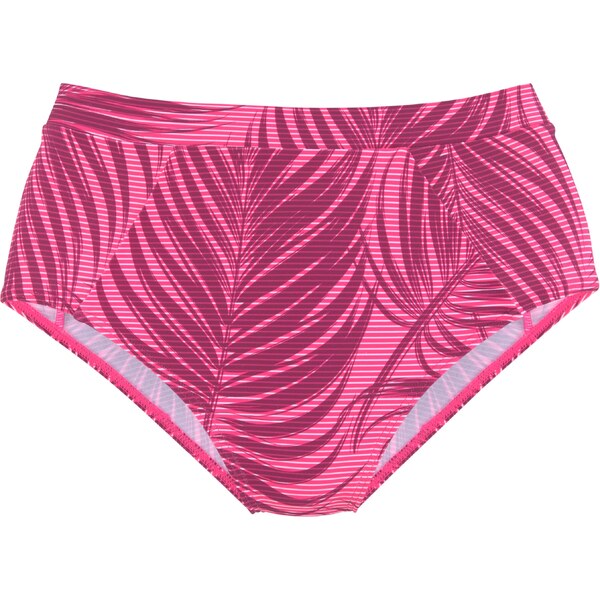 LASCANA ACTIVE Bikinové nohavičky ružová / bordová / biela 57941936