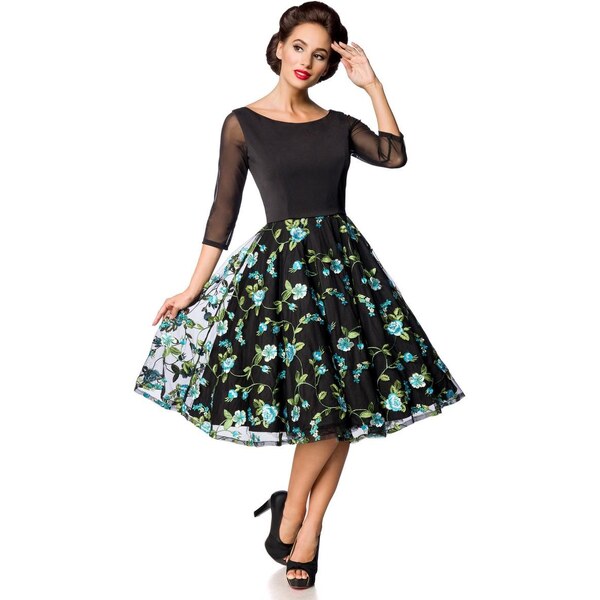 Glara Retro šaty s jarnou výšivkou 37192327