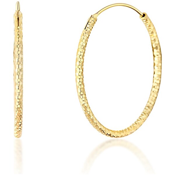 JVD Pozlátené kruhové náušnice zo striebra SVLE0204XD5GO 3,5 cm 66591863