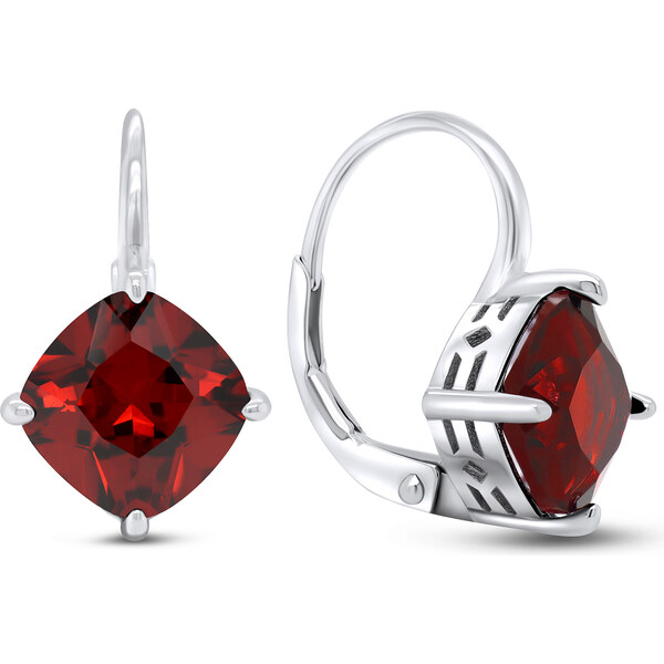 Brilio Silver Módne strieborné náušnice s červeným zirkónom EA304WR 66649809