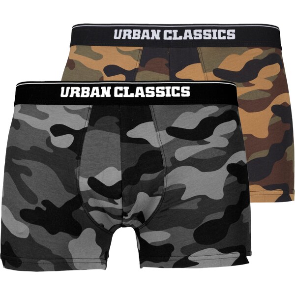 Urban Classics Boxerky piesková / hnedá / sivá / kaki / čierna 32616545