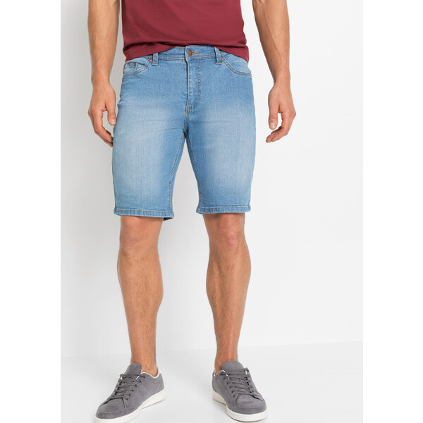 bonprix Strečové džínsové bermudy, Regular Fit (2ks v balení), farba 44738874