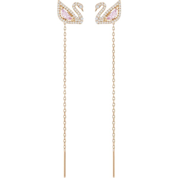 Swarovski Bronzové labutie náušnice 2v1 Dazzling Swan 5469990 66590646