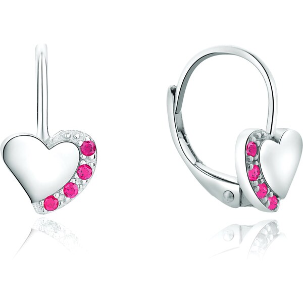 MOISS Pôvabné srdiečkové náušnice so zirkónmi E0000849 67196171