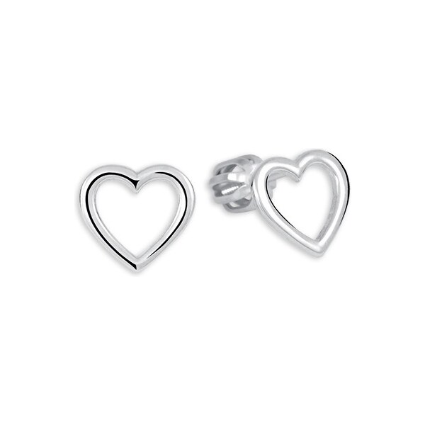 Soliter Romantické strieborné náušnice Srdce 431 001 02786 04 66585981