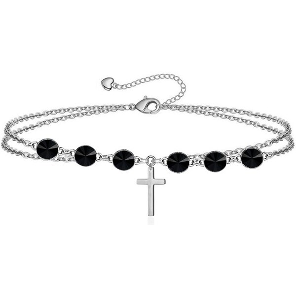 SWAROVSKI Elements Swarovski e. dámsky náramok s krížikom Have Faith, 32389083