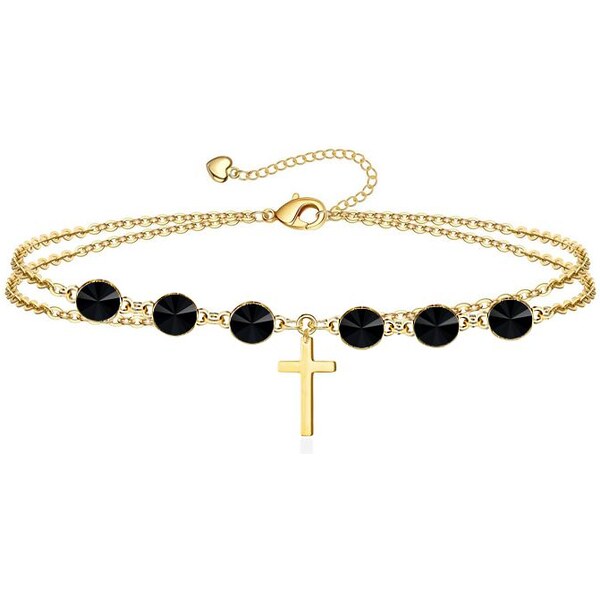 SWAROVSKI Elements Swarovski e. dámsky náramok s krížikom Have Faith, 32389086