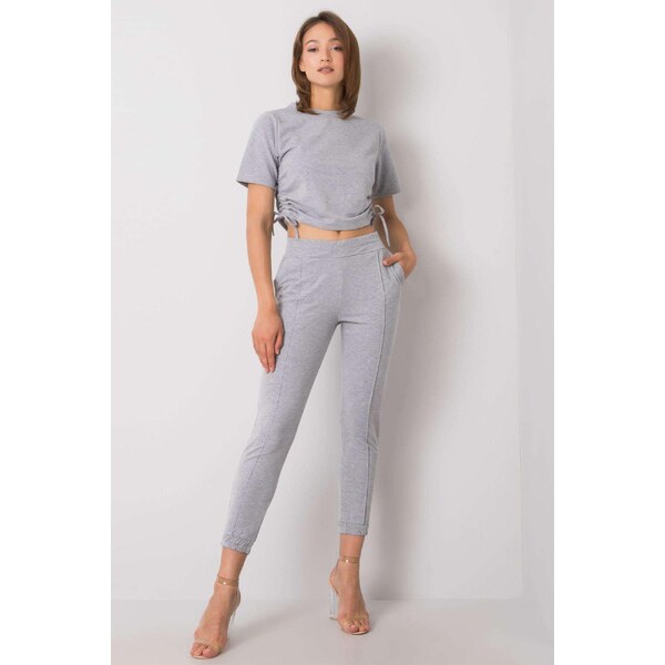 MladaModa Súprava nohavíc a blúzky Journi šedá 32391981