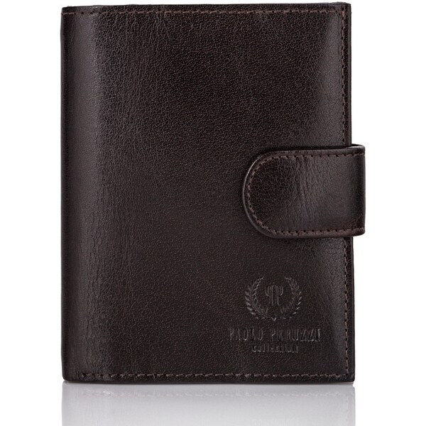 PAOLO PERUZZI Pánska kožená peňaženka RFID | hnedá T-14-BR 32409009