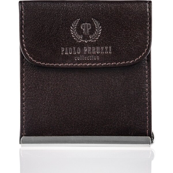 PAOLO PERUZZI Pánska kožená peňaženka | hnedá T-10-BR 32409010