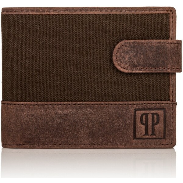 PAOLO PERUZZI Pánska peňaženka RFID | hnedá T-03-BR 32409014