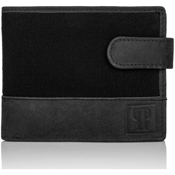 PAOLO PERUZZI Pánska peňaženka RFID | čierna T-03-BL 32409015