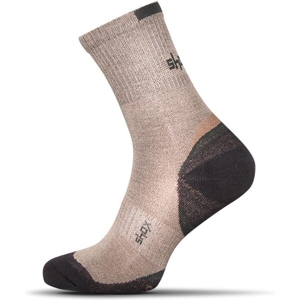 Buďchlap Bavlnené pánske ponožky v béžovej farbe Clima Plus 32440152