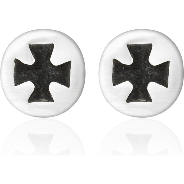 Sams Artisans Náušnice Krížik 7 mm chirurgická oceľINM077 32416322