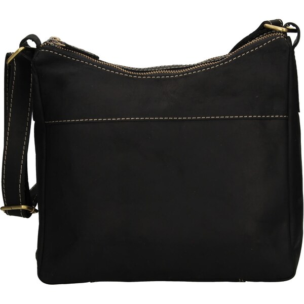 Dámska kožená crossbody kabelka HGL Marta - čierna 48201555