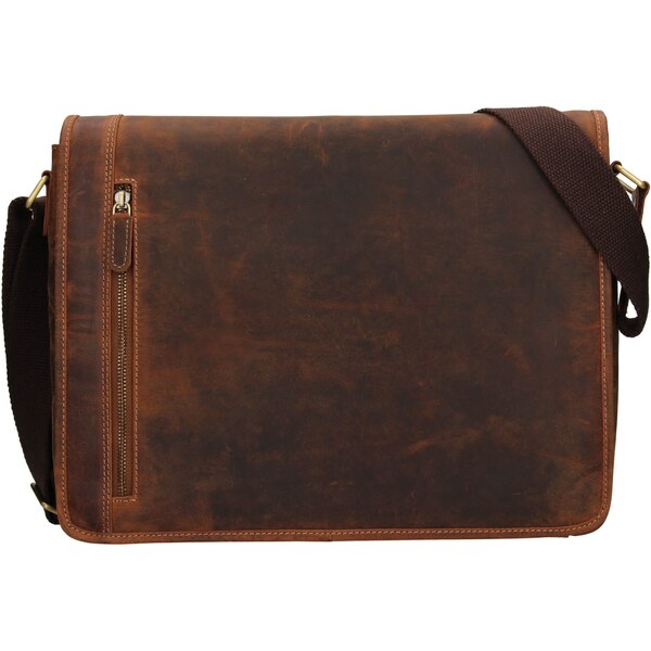 Pánska kožená taška cez rameno HGL Arnes - koňak 48201549