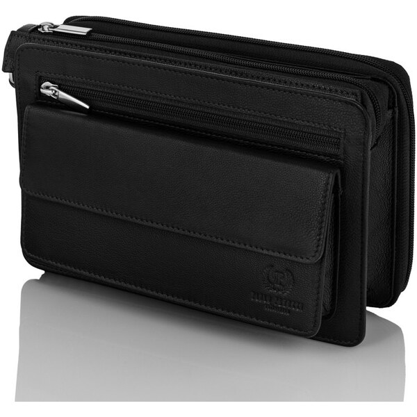 PAOLO PERUZZI Pánska príručná taška-etue | čierna T-26-BL 32421706