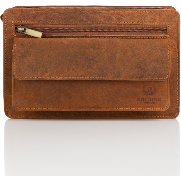 PAOLO PERUZZI Príručná taška-etue | koňak T-23-HBR 32421710