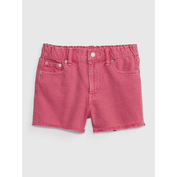 Ružové dievčenské šortky GAP denim high rise Washwell 50532001