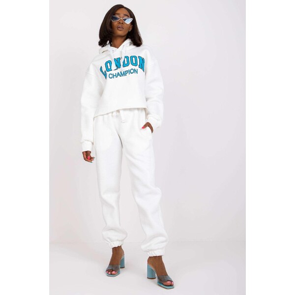 MladaModa Tepláková súprava s potlačou London Champion farba ecru 32425303