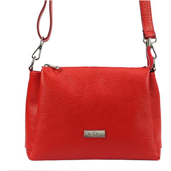 Červená kožená crossbody kabelka MiaMore stredných rozmerov 31733689