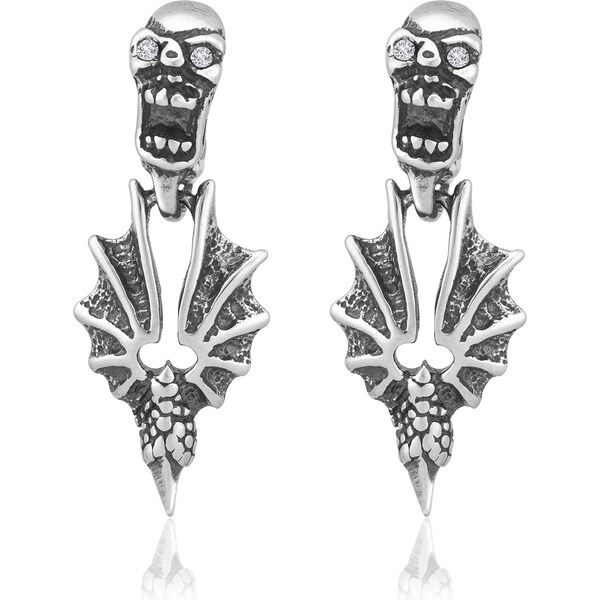 Sams Artisans Náušnice Visiace Dračie Krídla chirurgická ocel INM083 32441657