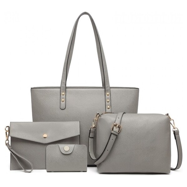 Miss Lulu Kabelkový set - dámsky, elegantný Lesia, sivý 45438676
