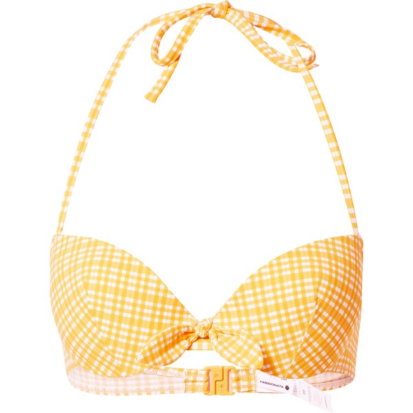 PASSIONATA Bikinový top žltá / biela 54231233