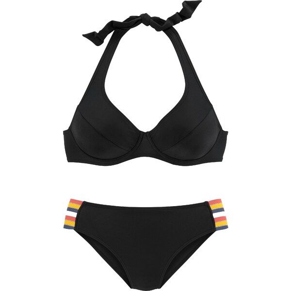 VIVANCE Bikiny tmavomodrá / žltá / ružová / čierna / strieborná 54231234